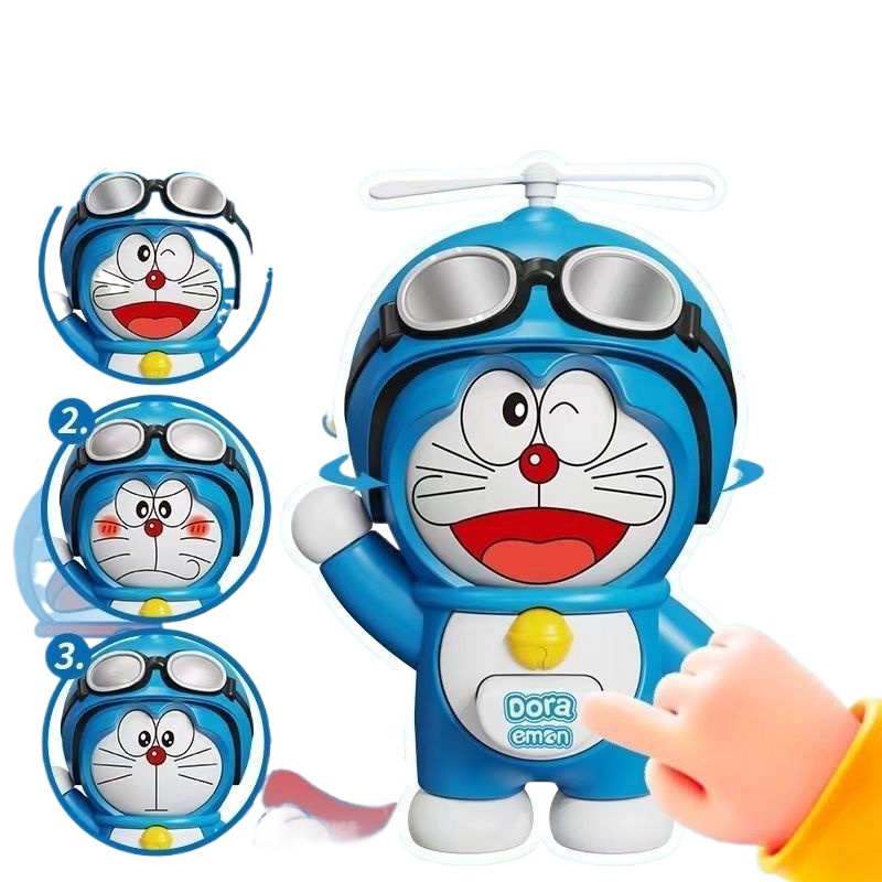 Kids Toys Doll - Bambola Doraemon Cambia-Faccia, Giocattolo Figurina Deformabile